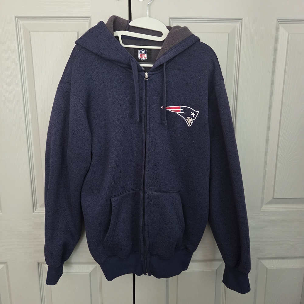 NFL Navy Full-Zip Hoodie